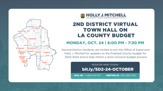2nd District Virtual Town Hall on LA County Budget