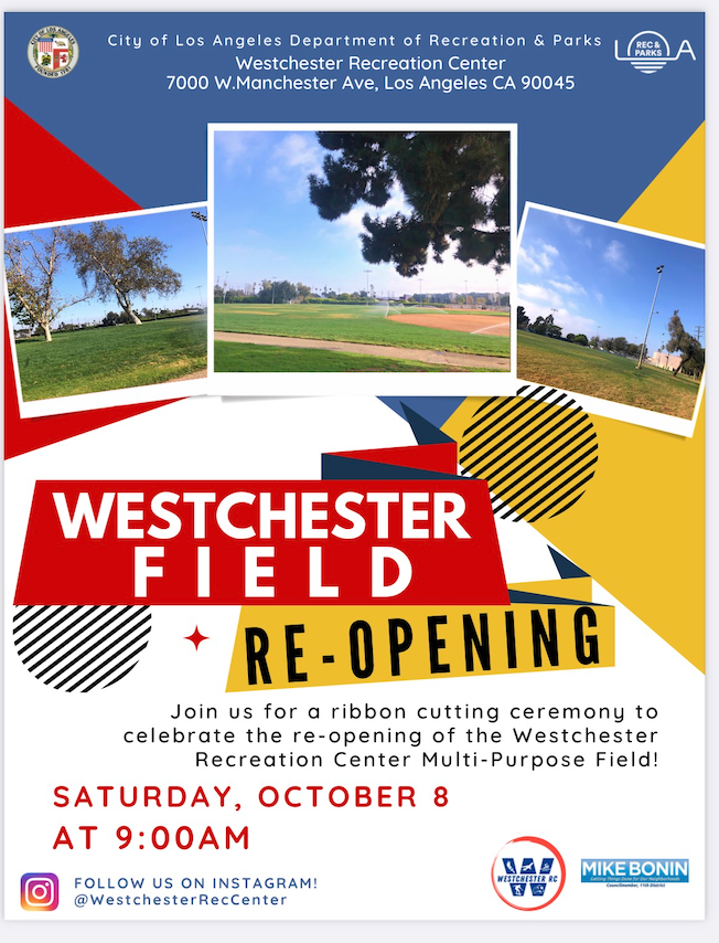 westchester field reopening