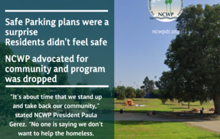 Safe parking was unsafe for residents and stopped at Westchester Park