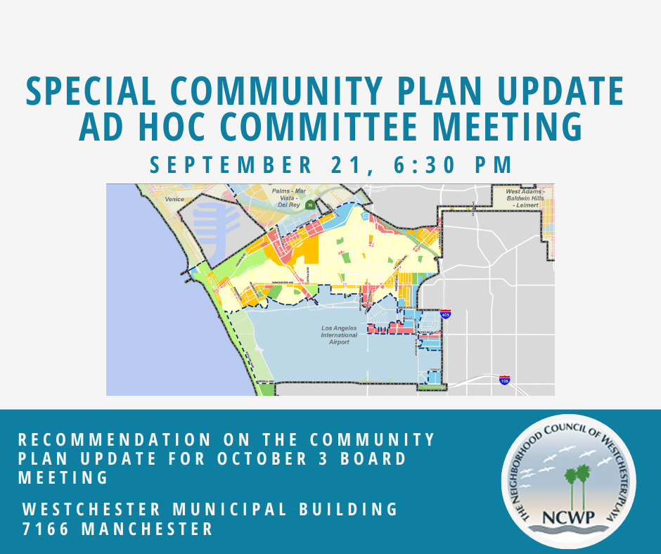 SPECIAL Community Plan Update Ad Hoc Committee Meeting