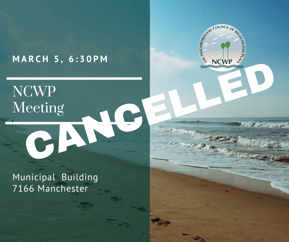 CANCELLED MEETING
