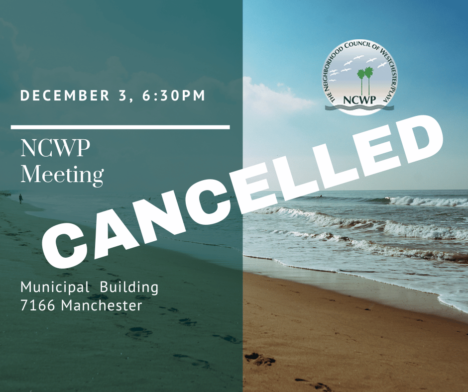 Meeting cancelation notice