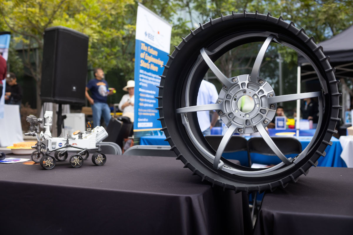 STEM expo, image of Mars Rover Wheel