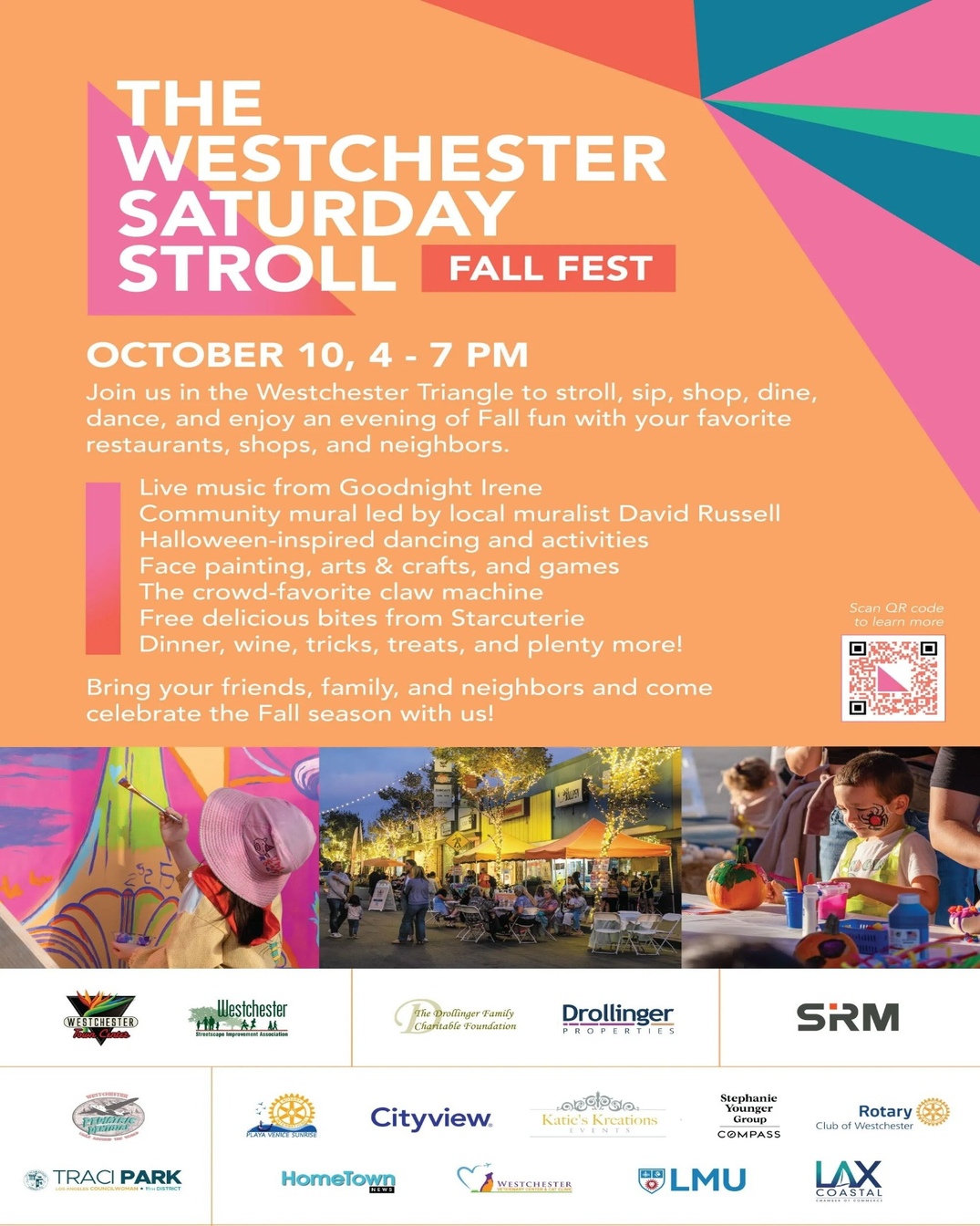 Westchester Saturday Stroll Fall Fest with music & Halloween events