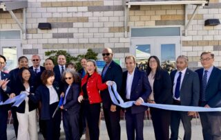 Officials at hyperion ribbon cutting