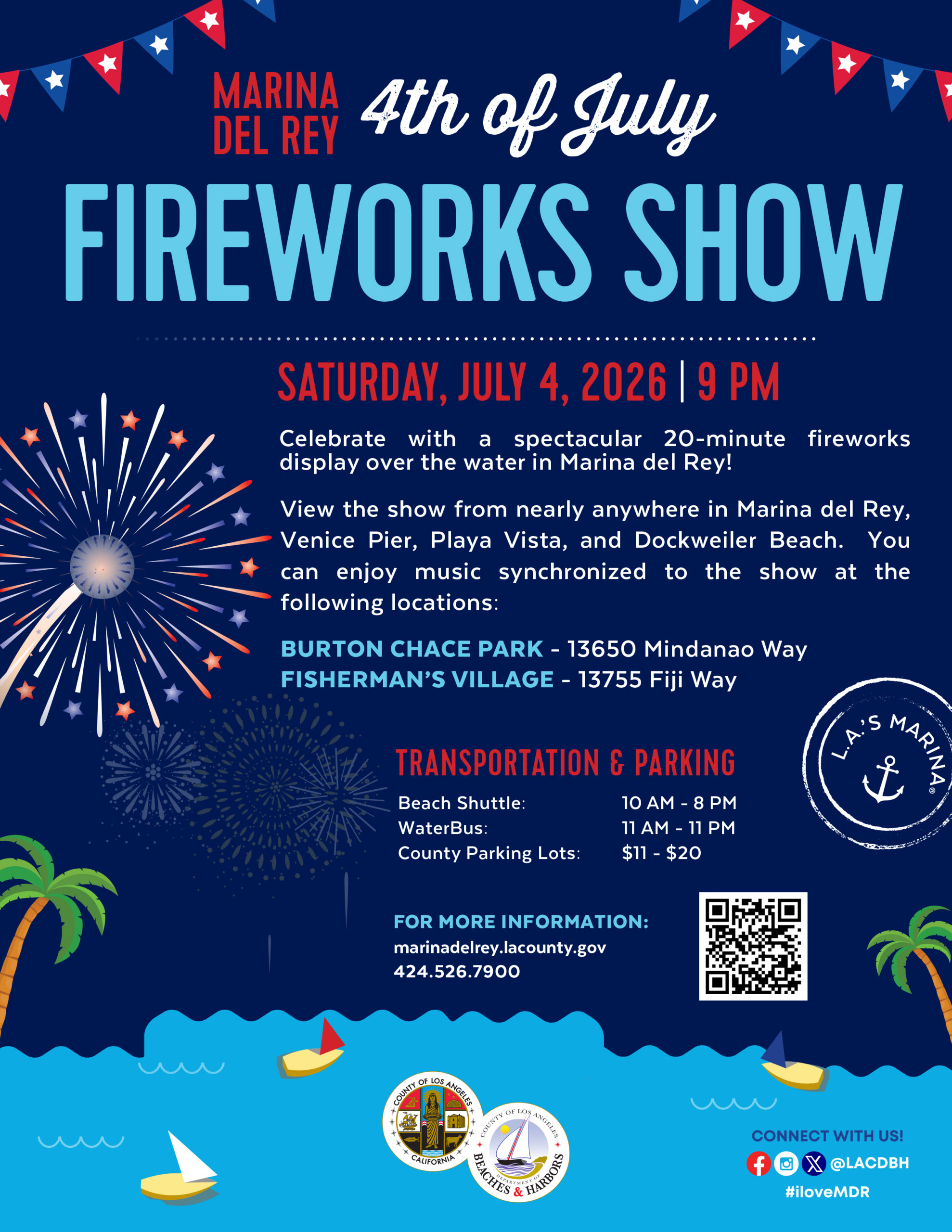 4th of July Fireworks Show Marina del Rey