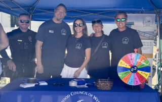 NCWP Members and LAPD at our table at WAM